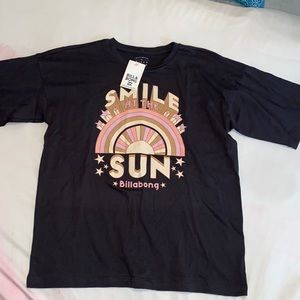 Billabong Girls' Smile At The Sun T-Shirt Size 12 Large New